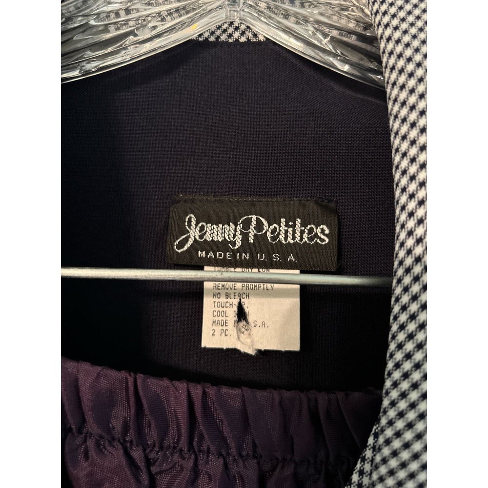 Jenny Petites Vintage Blazer w/ detachable Vest and Skirt  Size 12P - Picture 2 of 4